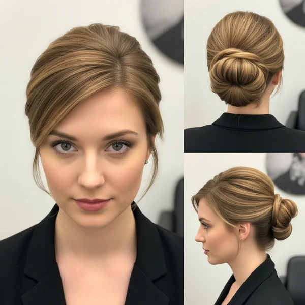 French Bun Hairstyles For Short Hair