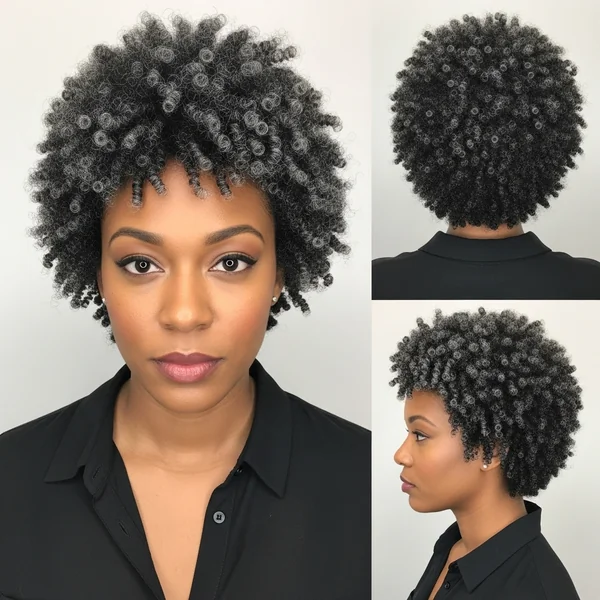 Grey Afro Hair Short Hairstyles