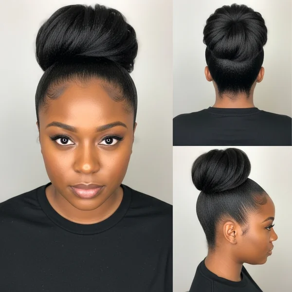 Knot Bun Hairstyles for Black Women