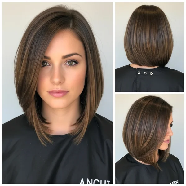 Long Angled Bob Hairstyles
