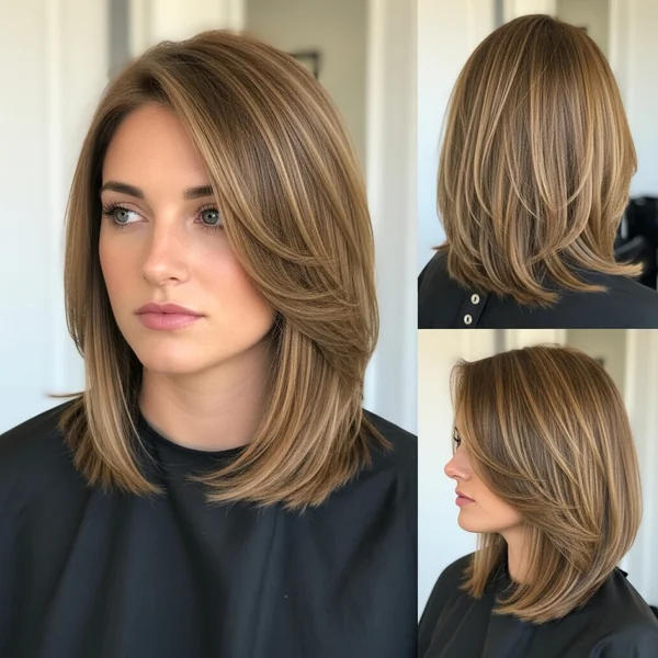 Long Angled Bob Hairstyles Thin Hair