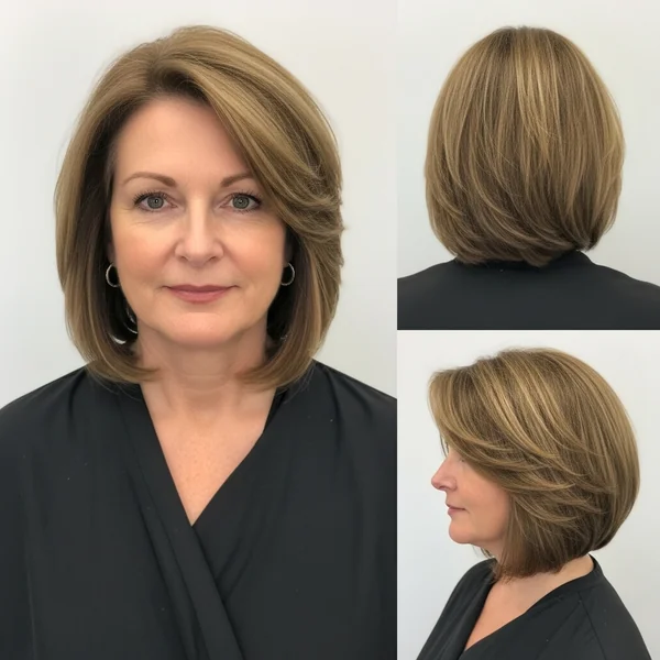 Long Bob Haircuts For Women Over 50