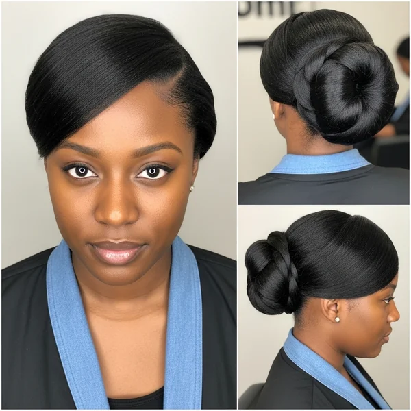 Low Bun Hairstyles for Black Women