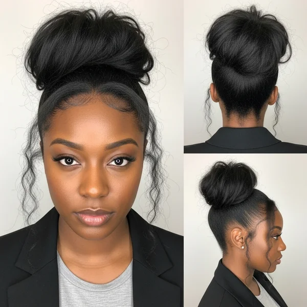 Messy Bun Hairstyles for Black Women