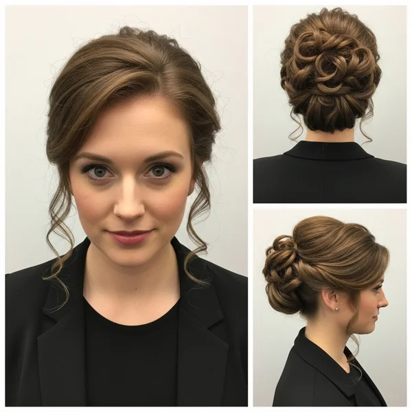 Natural Curly Updo Hairstyles