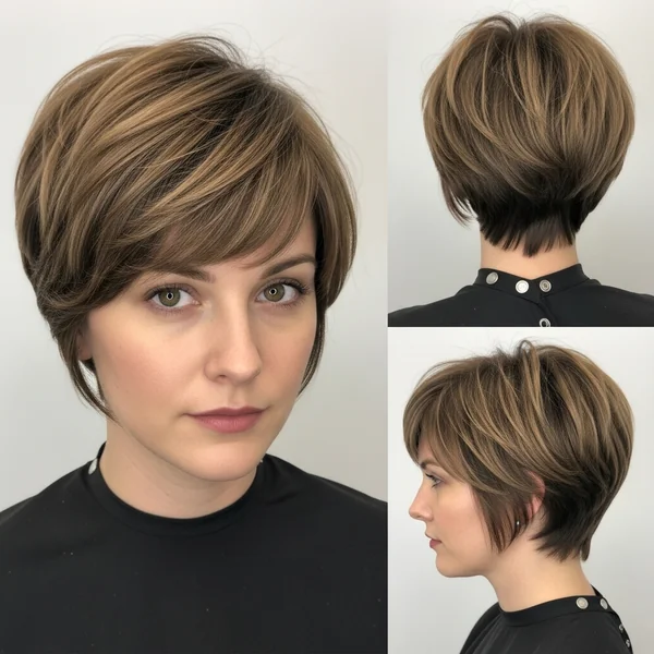 Pixie Bob Haircut with Bangs Undercut