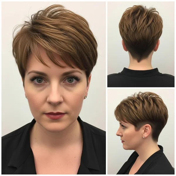 Pixie Haircut Undercut Shaved Sides