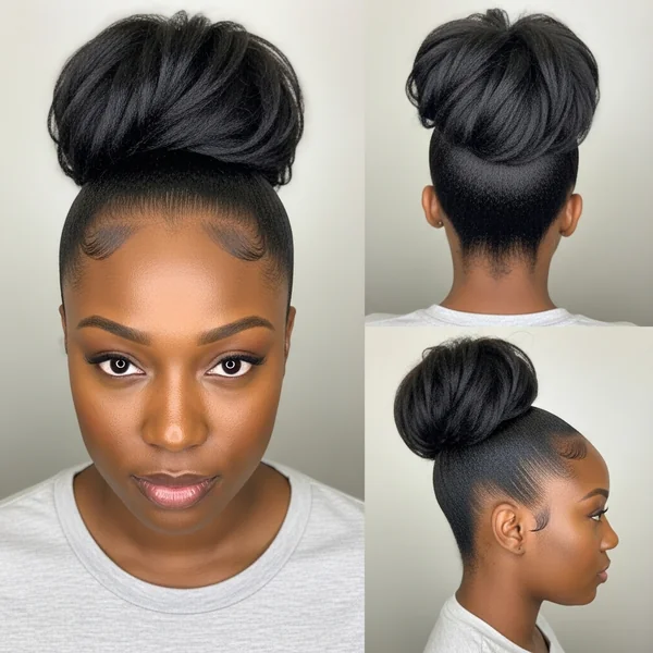 Ponytail Hairstyles for Black Women Bun