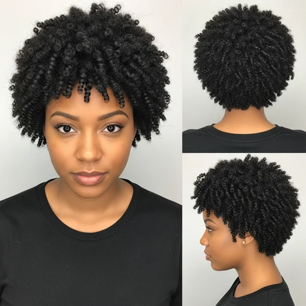 Short Afro Crochet Hairstyles