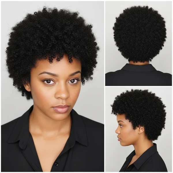 Short Afro Hairstyles 4C Hair