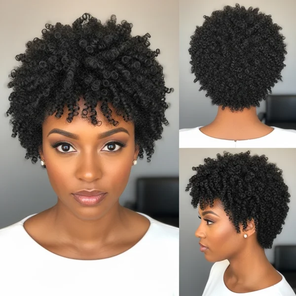 Short Afro Wedding Hairstyles