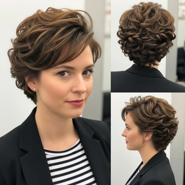 Short Curly Updo Hairstyles