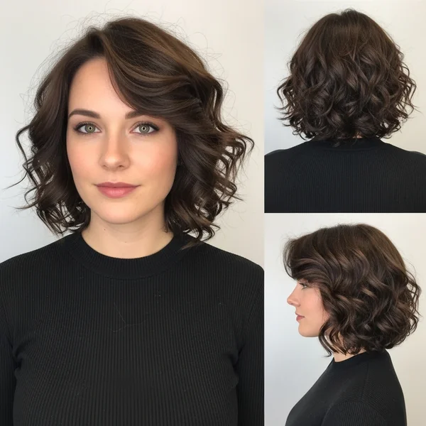 Shoulder Length Curly Haircut
