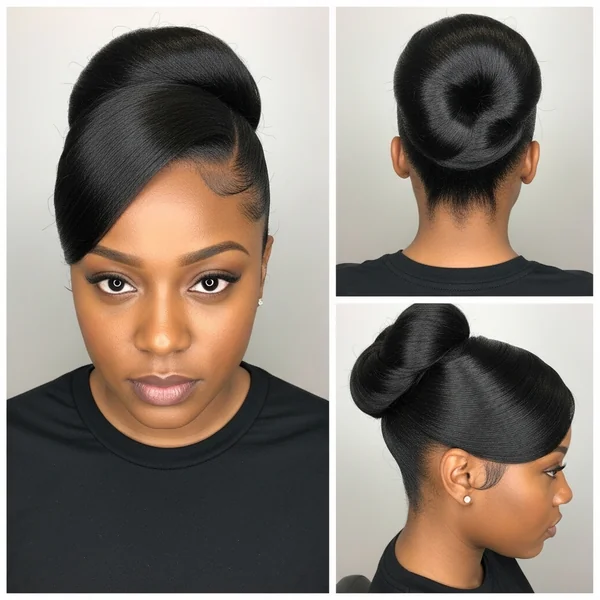 Slick Bun Hairstyles for Black Women