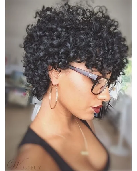 short afro hairstyles pixie