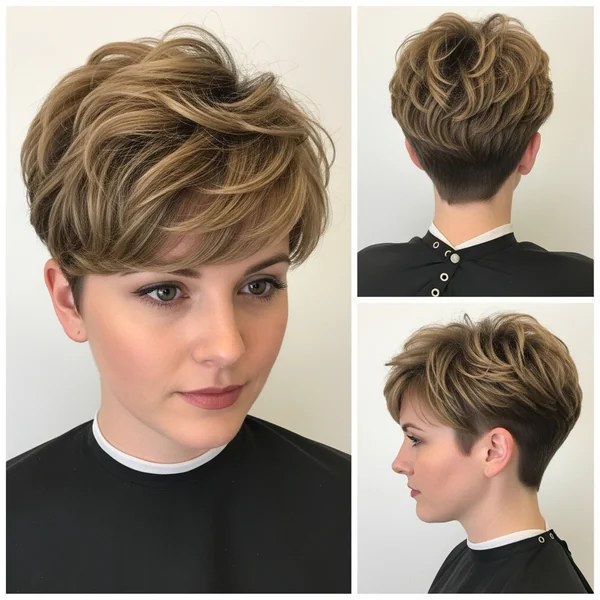 Undercut Pixie Haircut Curly