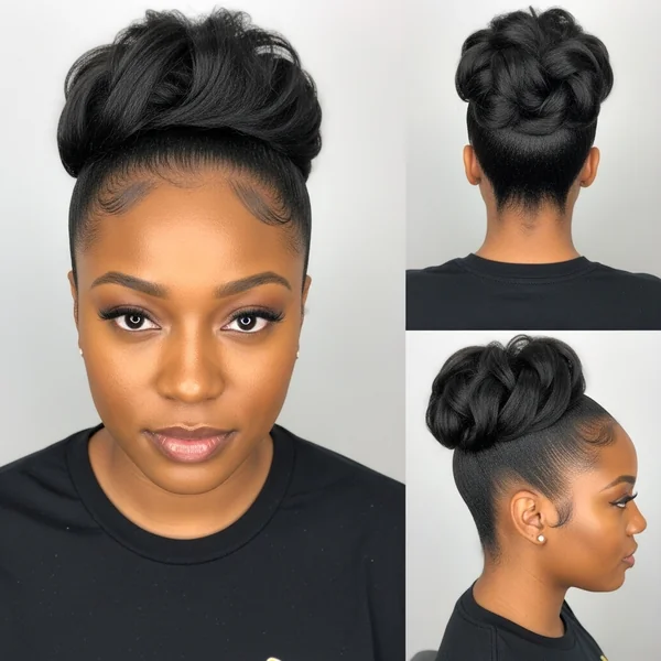 Up Bun Hairstyles for Black Women