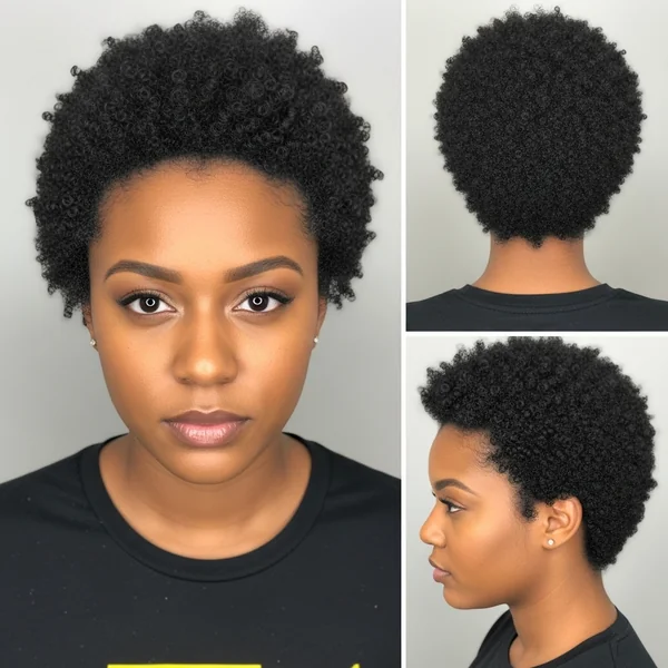 Very Short Afro Hairstyles
