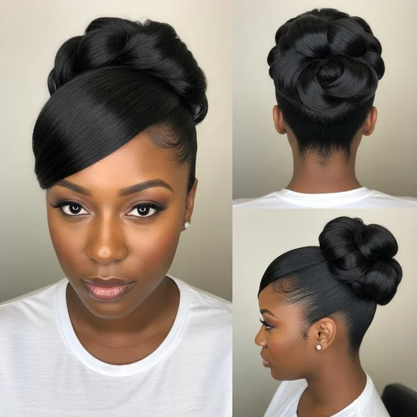 Wedding Bun Hairstyles for Black Women