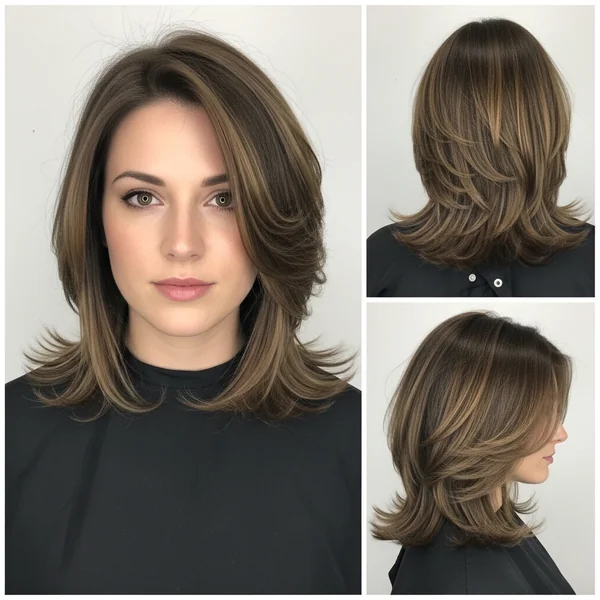 mid length wolf cut