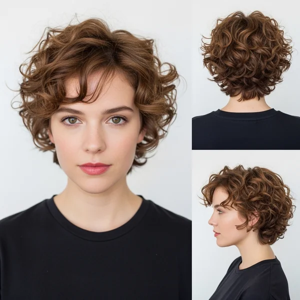 summer hairstyles for short curly hair