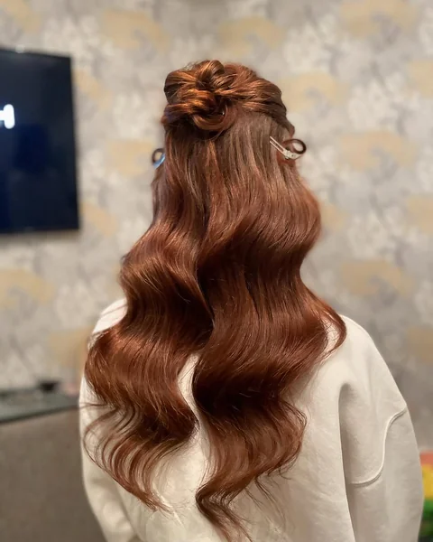 Textured Crown Braid into a Delicate Low Bun