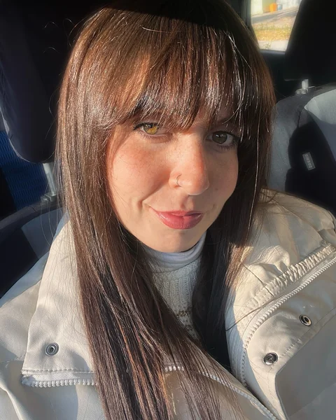 Straight Medium Hair with Full Fringe Bangs