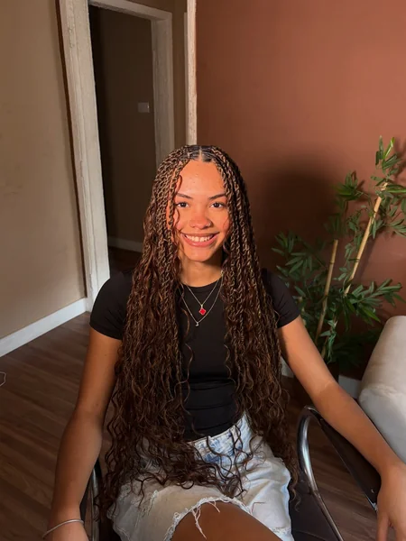 Long Brown and Caramel Passion Twists