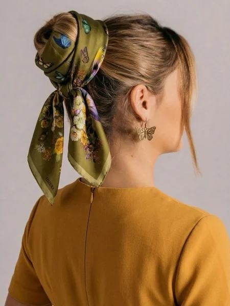 Green Butterfly Bandana