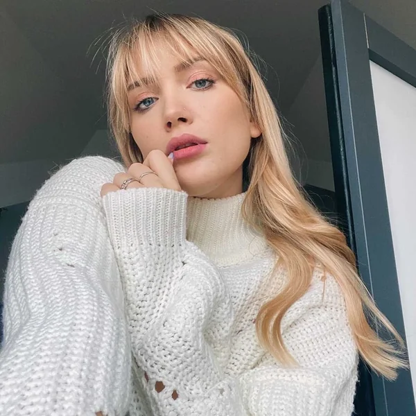 Blonde Wispy Full Fringe