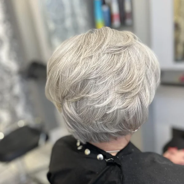 Silver Stacked Wedge Bob