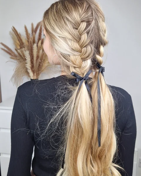 Cute Two French Braid Hairstyles