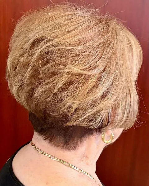 Golden Blonde Stacked Wedge