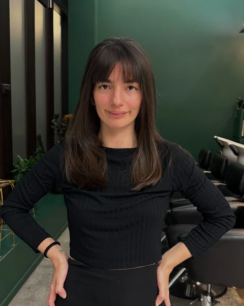 Blunt Full Fringe Straight Hair