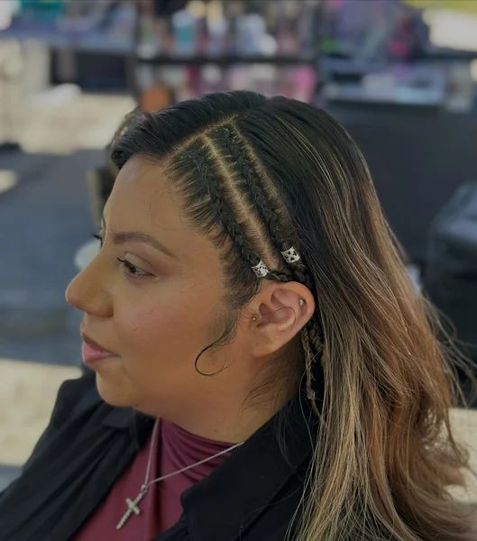 Cute Side Cornrow Braids
