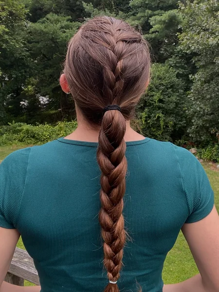 French Braid Hairstyles Ponytail
