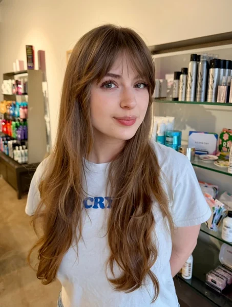 Long Wavy Curtain Fringe