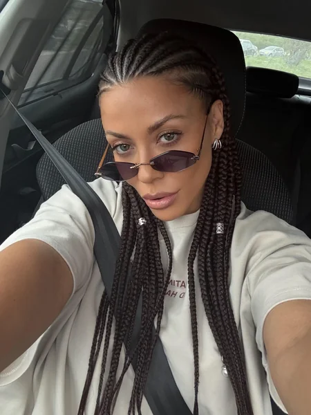 Fulani-Style Thin Cornrow Braids