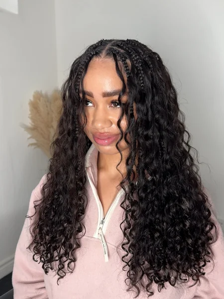 Natural Boho Braids Hairstyle
