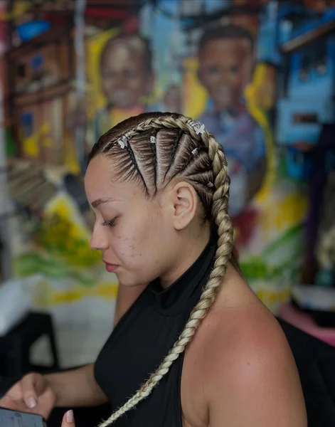Big Shuku Ghana Weaving Hairstyle