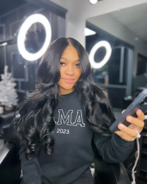 Glam Voluminous Curls Sew In