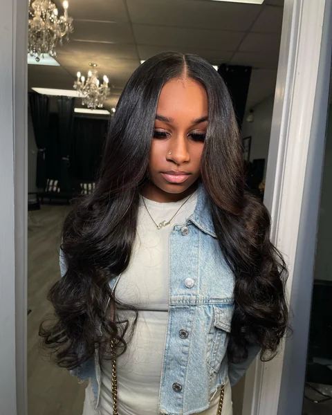 Middle Part Body Wave Sew In