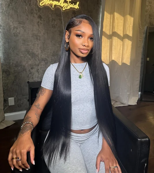 Sleek Closure Sew In with Laid Edges