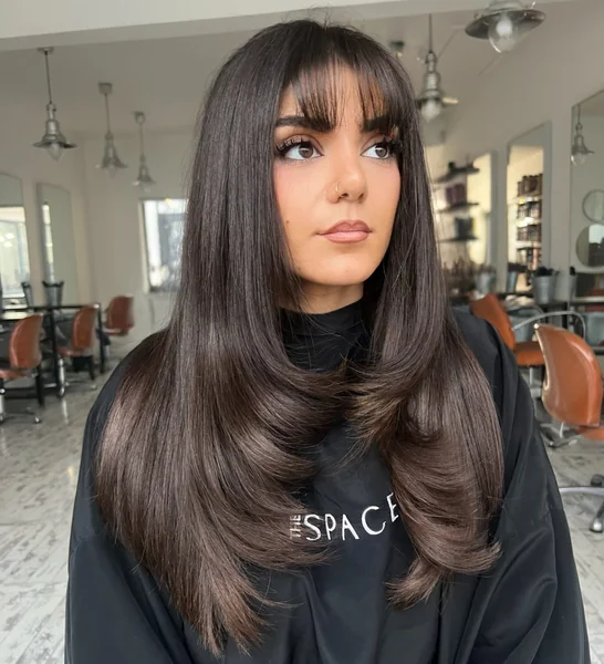 Sleek Straight Full Fringe