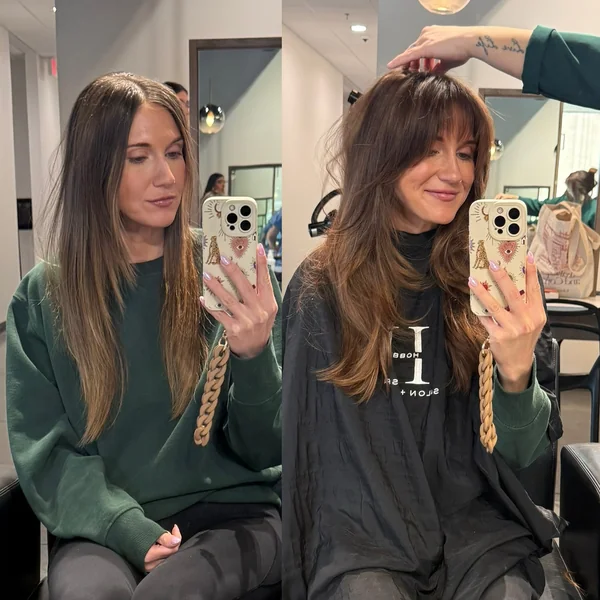 Before And After Fringe Cut