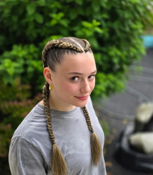 Casual Dutch Braid Pigtails