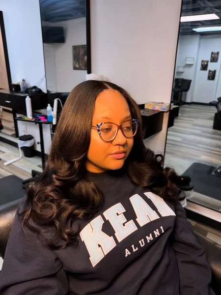 Side Part Wavy Closure Sew In
