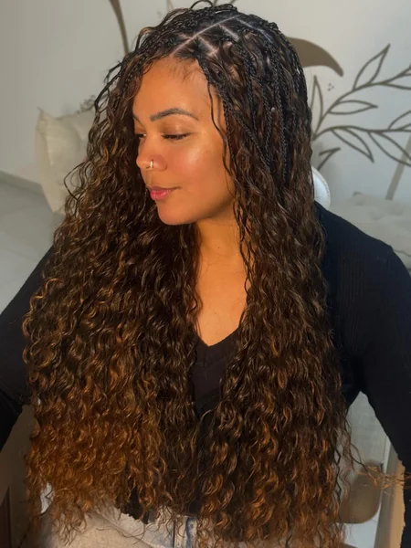 Boho Braids Warm Brown Tones