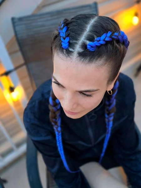 Quick Dutch Braids with Color