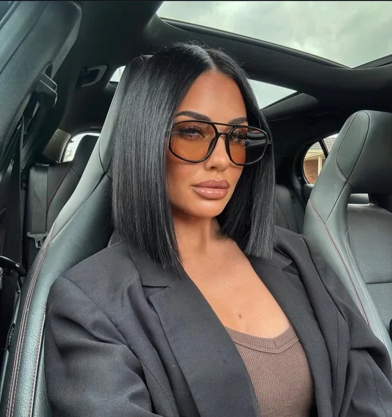 Sleek Blunt Bob for Thick Hair